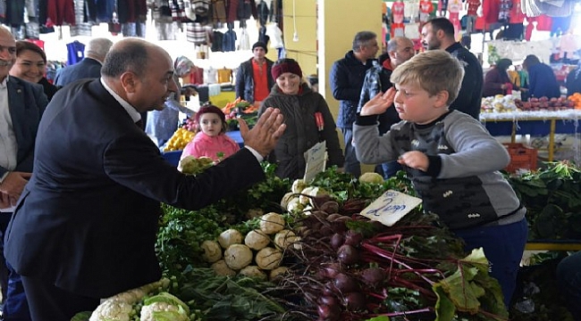 Başkan Arslan&#039;dan pazaryeri mesaisi