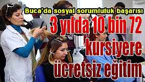 Buca'da sosyal sorumluluk başarısı: "3 yılda 10 bin 72 kursiyere ücretsiz eğitim"