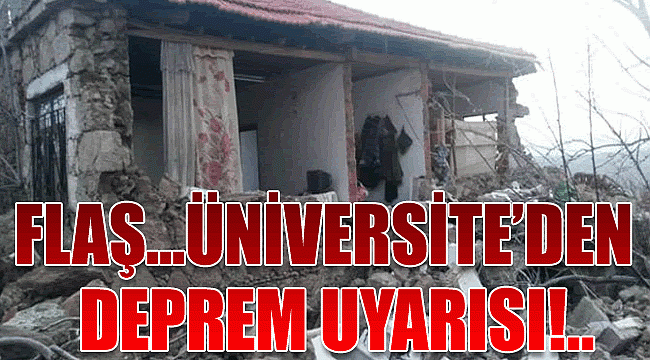 Çanakkala&#039;den deprem uyarısı!..