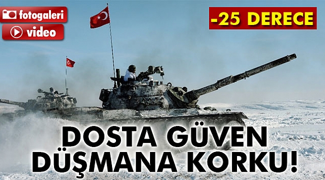 Eksi 25 derecede bin 378 personelle tatbikat!