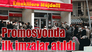 Emeklilere müjde!!! Promosyonda ilk imzalar atıldı