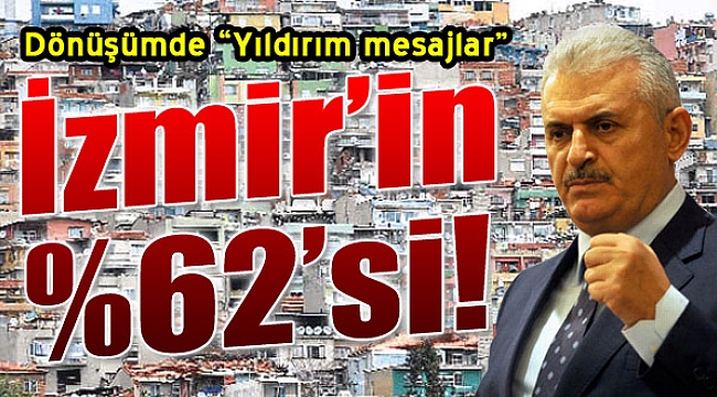 İzmir dönüşümü için Yıldırım mesaj!