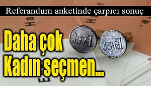 Referandum anketinde çarpıcı sonuç: "Daha çok kadın seçmen..."