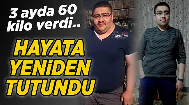 3 ayda 60 kilo verdi