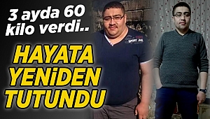 3 ayda 60 kilo verdi