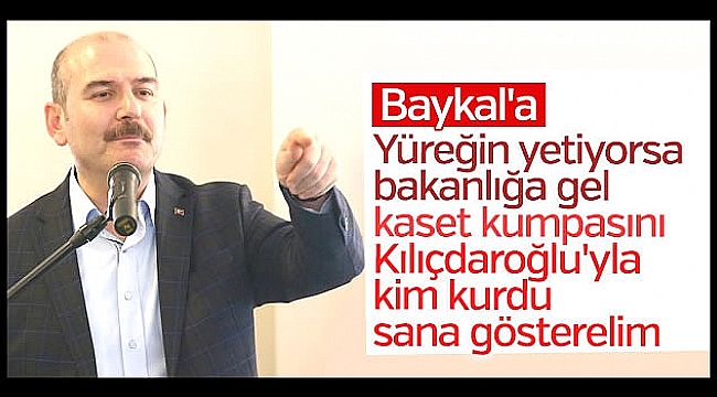 Bakan Soylu&#039;dan Deniz Baykal&#039;a tepki