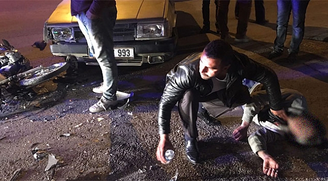 Çarptı şoka girdi