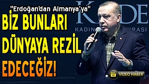 Erdoğan'dan Almanya'ya sert tepki: "Dünyaya rezil edeceğiz"