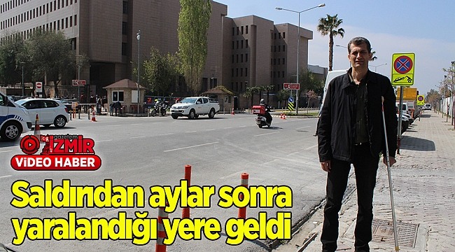 Saldırıdan aylar sonra yaralandığı yere geldi