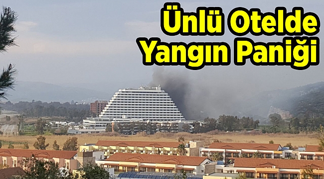 Ünlü otelde yangın paniği