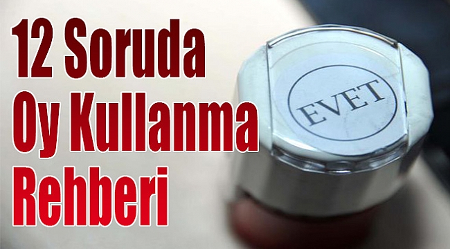 12 Soruda oy kullanma rehberi