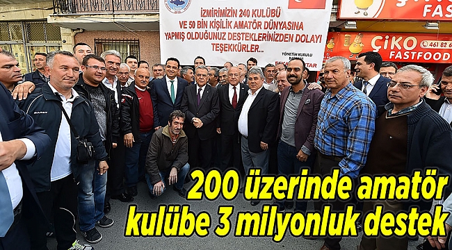 200 üzerinde amatör kulübe 3 milyonluk destek