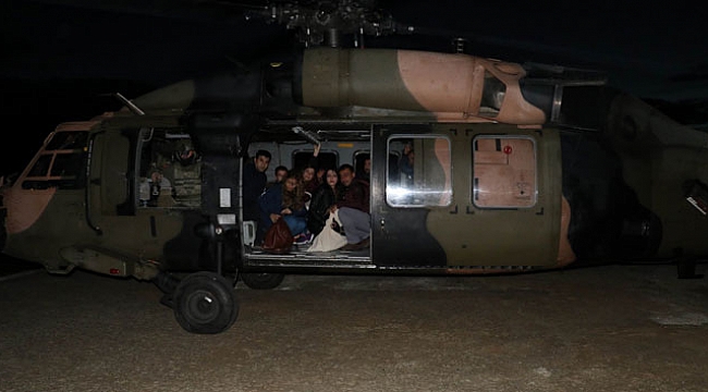Diyarbakır'da oy torbaları helikopterle taşındı