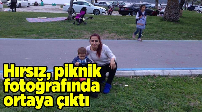 Hırsız, piknik fotoğrafında ortaya çıktı