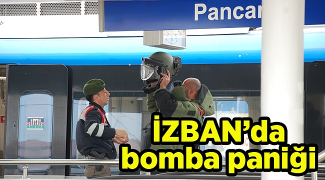 İZBAN'da bomba paniği