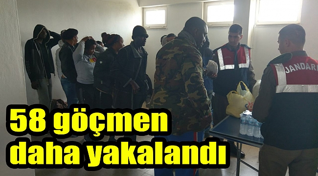 İzmir’de 58 göçmen yakalandı