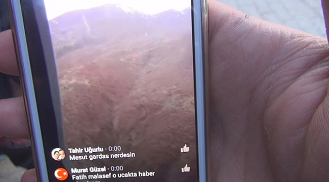 Şehitlerin canlı yayın yaptıkları ortaya çıktı