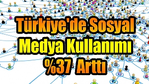 Türkiye'de Sosyal Medya Kullanımı %37 Arttı
