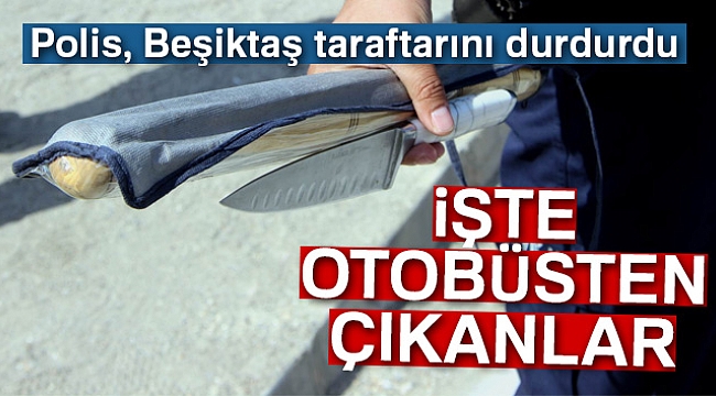 Beşiktaş taraftarlarından cephane çıktı
