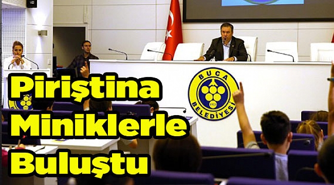 Buca'da en keyifli 'ders': Başkan Piriştina miniklerle buluştu