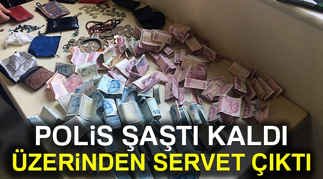 Dilencinin üzerinden servet çıktı!