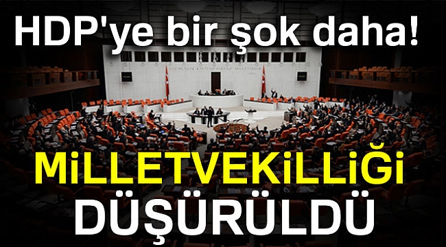 HDP'li vekilin vekilliği düşürüldü!