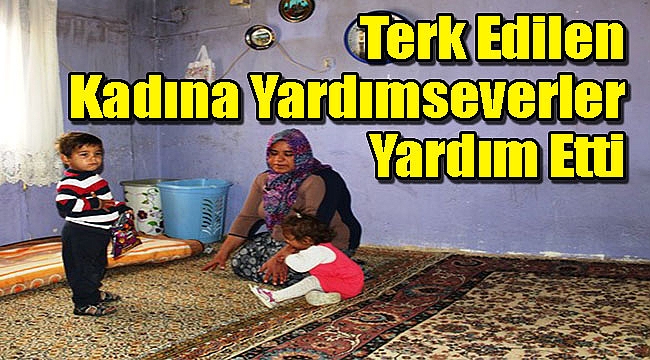 Terk edilen kadına yardımseverler sahip çıktı