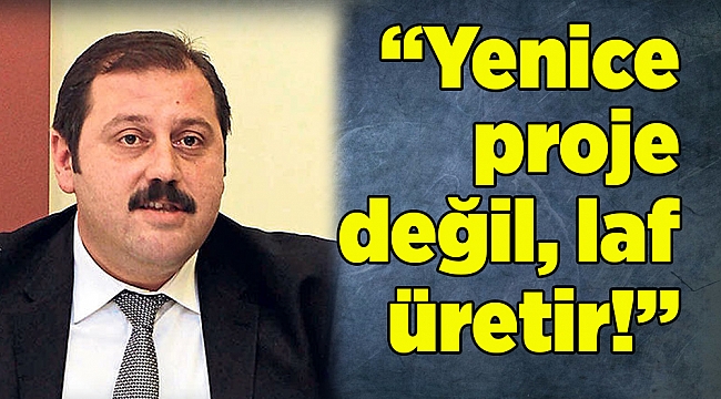“Yenice proje değil, laf üretir!”