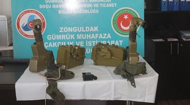 Zonguldak Limanı'nda operasyon! Anti-tank füzesi ele geçirildi...