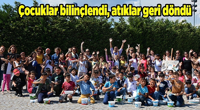 Çocuklar bilinçlendi, atıklar geri döndü