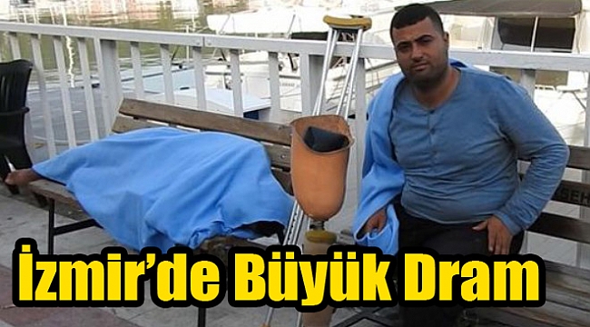 İzmir&#039;de büyük dram: Savaşta bacağını yitirmişti!