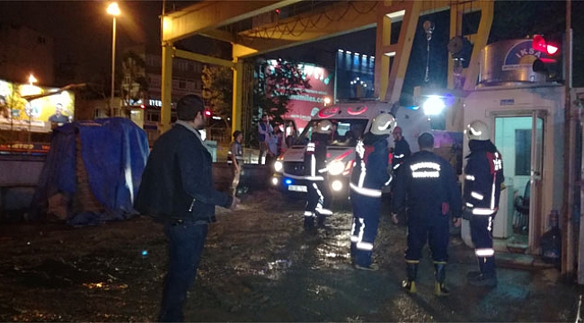 Metro inşaatında kaza : 1 yaralı