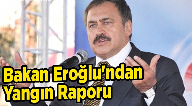 Bakan Eroğlu&#039;ndan yangın raporu: O iddialara hodrimeydan!