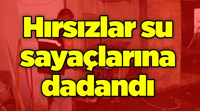 Hırsızlar su sayaçlarına dadandı