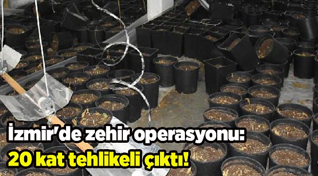 İzmir'de zehir operasyonu: 20 kat tehlikeli çıktı!