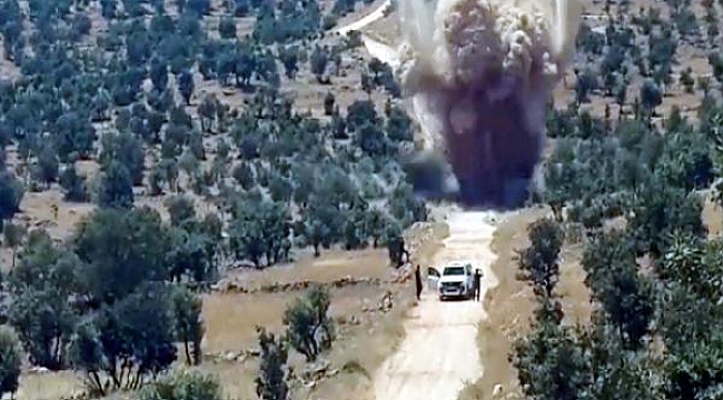 Mardinli ihbar etti, 200 kg patlayıcı imha edildi