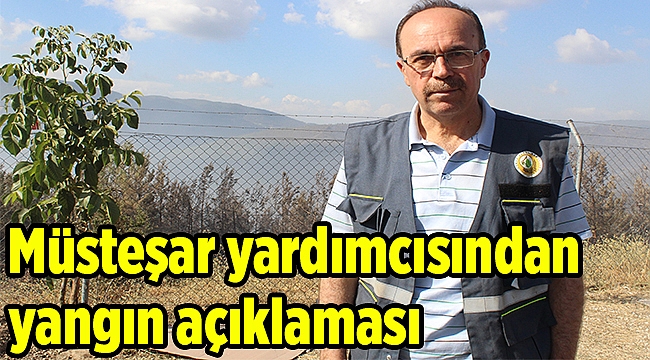Müsteşar yardımcısından yangın açıklaması