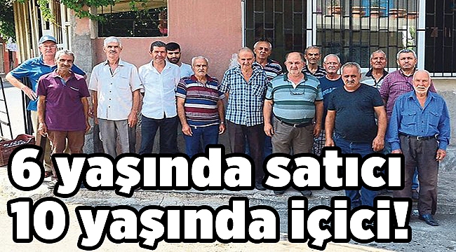 6 yaşında satıcı 10 yaşında içici!