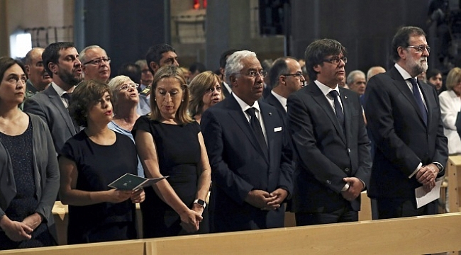 Barselona’da terör kurbanları için cenaze töreni