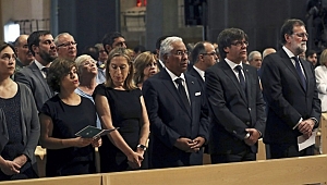 Barselona’da terör kurbanları için cenaze töreni