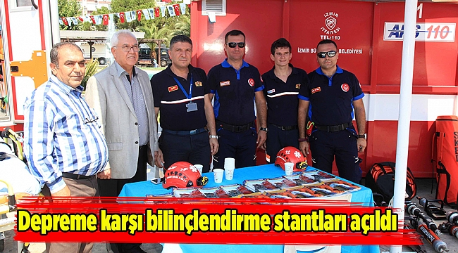 Depreme karşı bilinçlendirme stantları açıldı