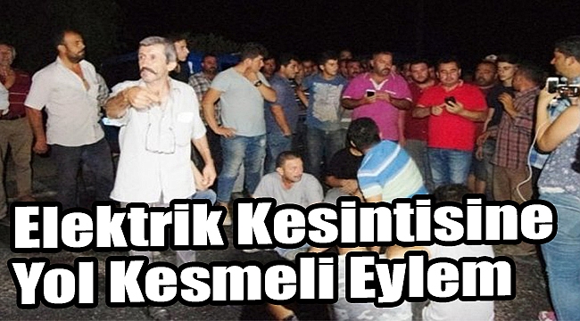 Elektrik Kesintisine Yol Kesmeli Eylem