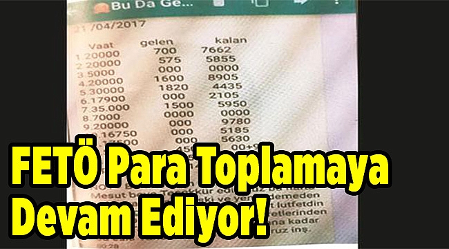 FETÖ para toplamaya devam ediyor! Mesajlar ortaya çıktı