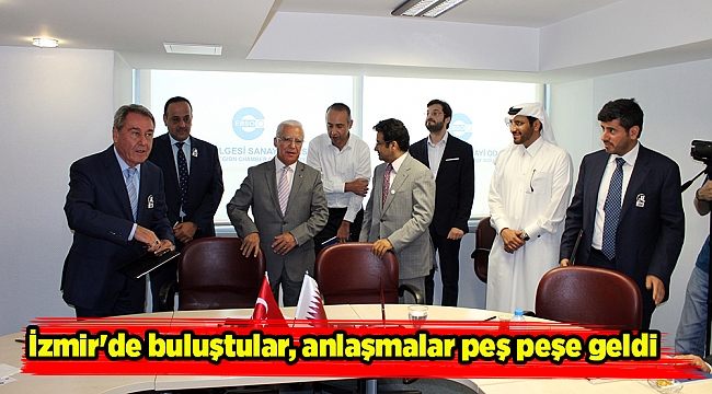 İzmir&#039;de buluştular, anlaşmalar peş peşe geldi