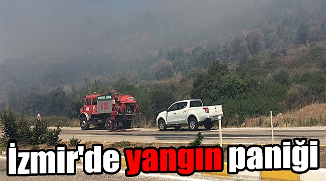 İzmir'de yangın paniği