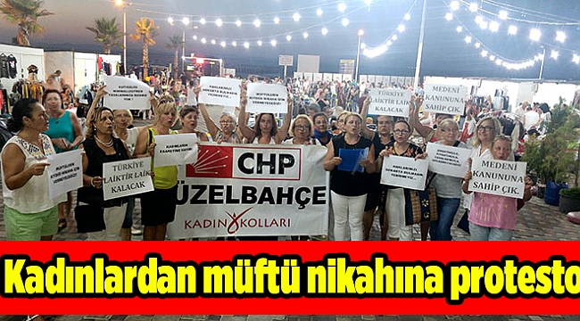 Kadınlardan müftü nikahına protesto