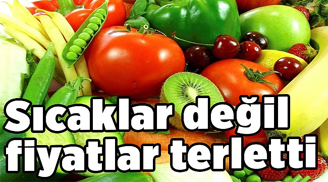 Sıcaklar değil fiyatlar terletti