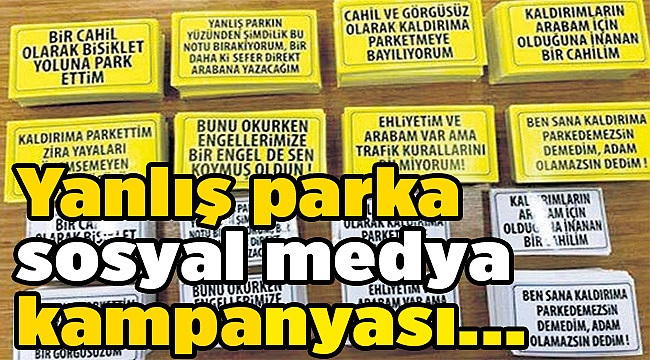 Yanlış parka sosyal medya kampanyası...