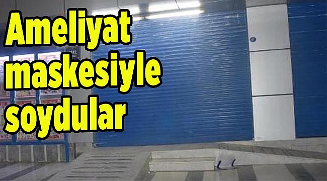 Ameliyat maskesiyle soydular