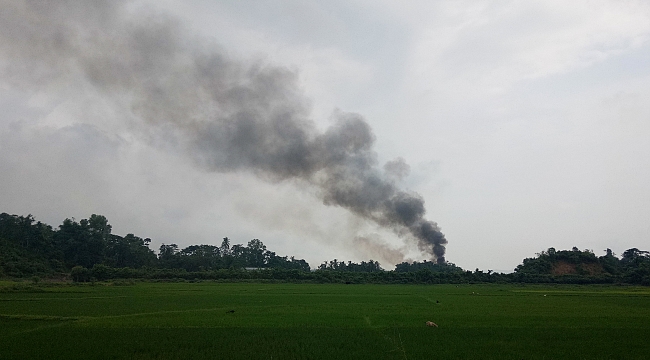 Arakan'da cesetleri yakarak yok ediyorlar